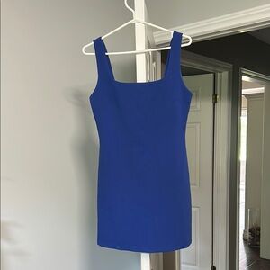 Elegant Blue Sleeveless Dress